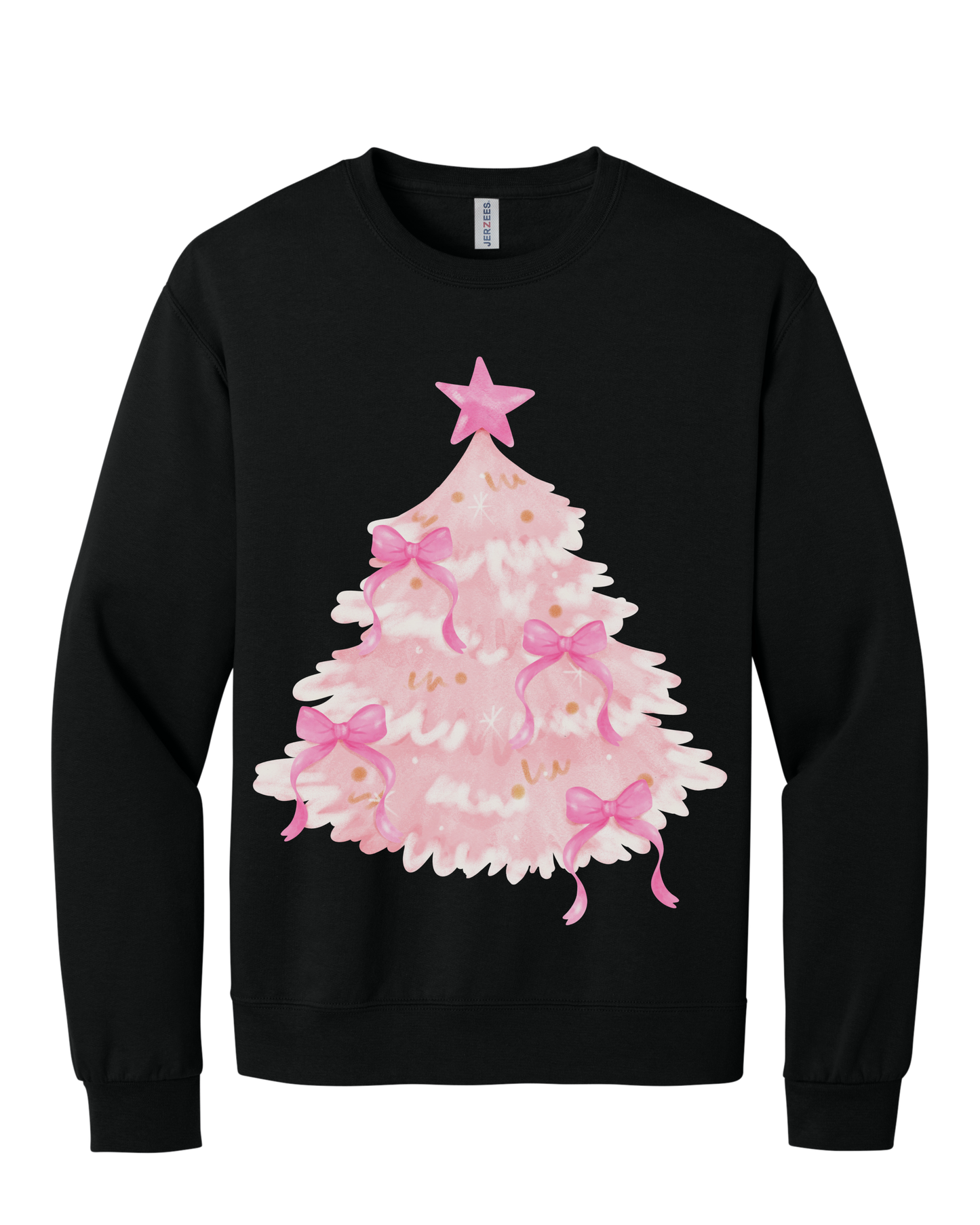 The Pink Tree Vibe - Cozy Christmas Crewneck