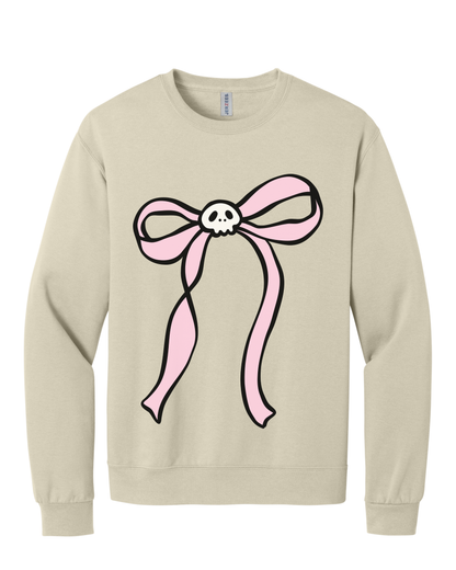Skull Bow Aesthetic Crewneck